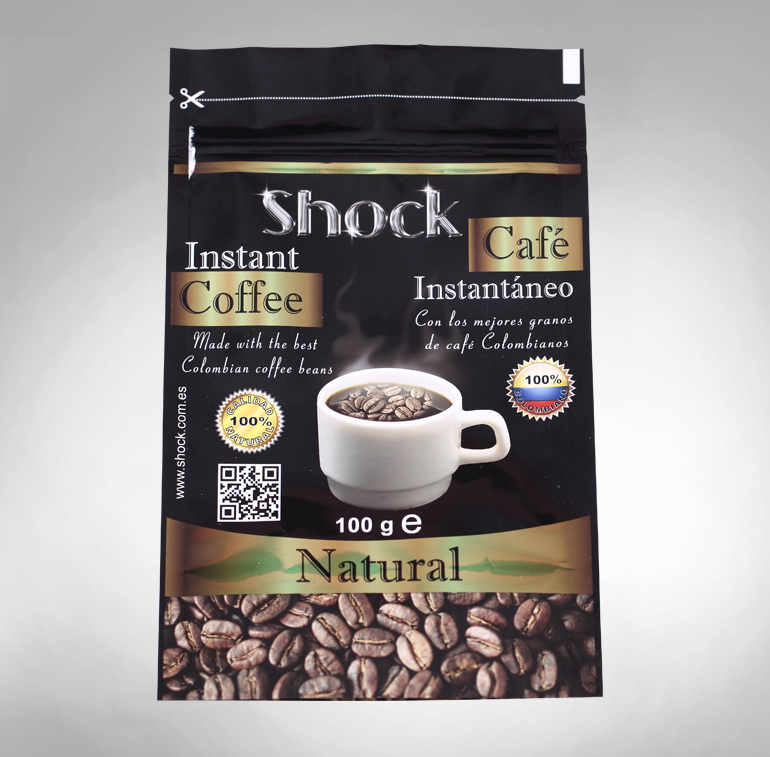 Best selling customized  proof plastic coffe beans bags A